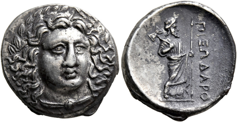 SATRAPS OF CARIA. Pixodaros, circa 341/0-336/5 BC. Didrachm (Silver, 21 mm, 7.14...