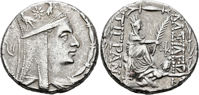 KINGS OF ARMENIA. Tigranes II ‘the Great’, 95-56 BC. Tetradrachm (Silver, 26 mm,...