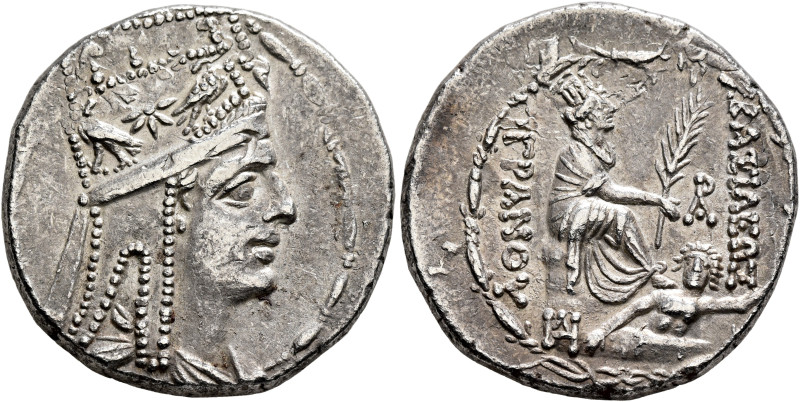 KINGS OF ARMENIA. Tigranes II ‘the Great’, 95-56 BC. Tetradrachm (Silver, 27 mm,...