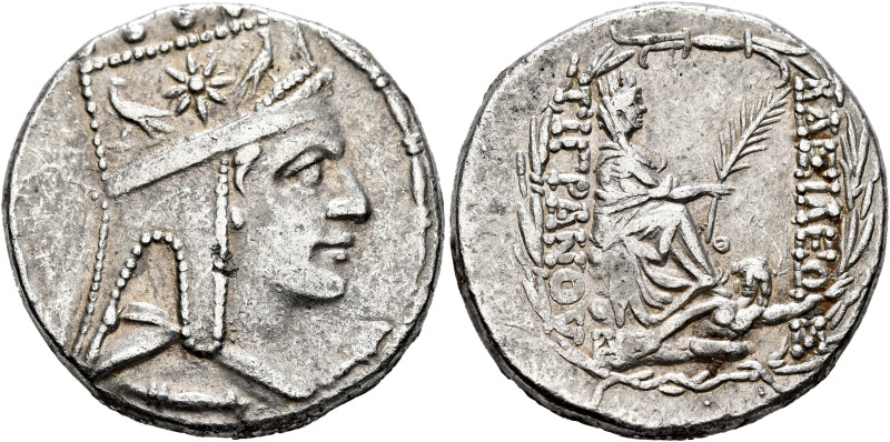 KINGS OF ARMENIA. Tigranes II ‘the Great’, 95-56 BC. Tetradrachm (Silver, 26 mm,...