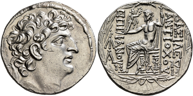 SELEUKID KINGS. Antiochos VIII Epiphanes (Grypos), 121/0-97/6 BC. Tetradrachm (S...