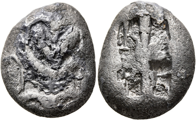 KYRENAICA. Kyrene. Circa 550-500 BC. Tetradrachm (Silver, 23 mm, 16.40 g), Attic...