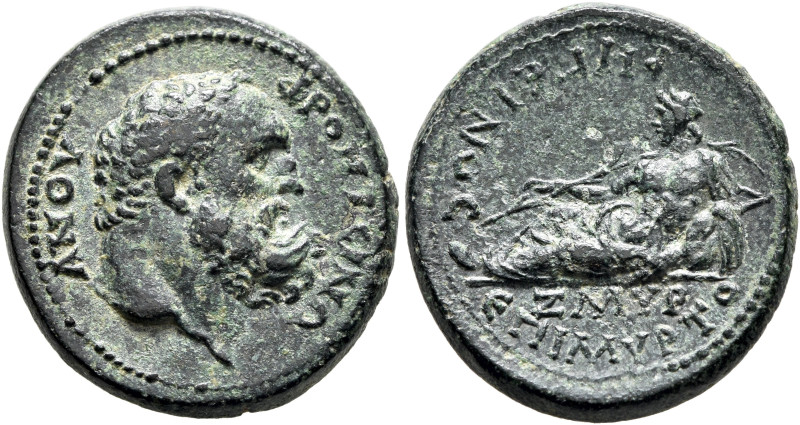 IONIA. Smyrna. Pseudo-autonomous issue. Assarion (Bronze, 19 mm, 5.49 g, 7 h), F...