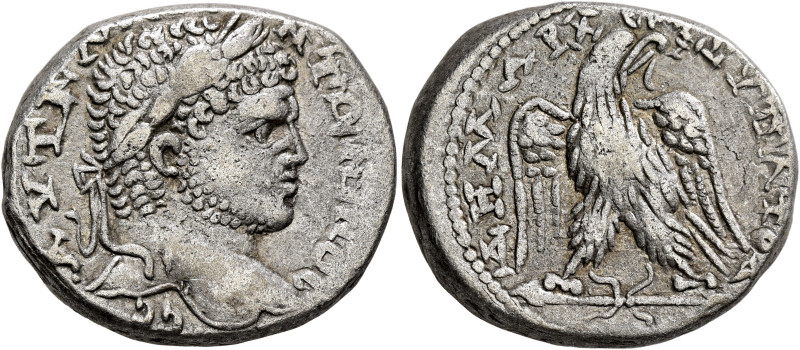 SYRIA, Cyrrhestica. Cyrrhus. Caracalla, 198-217. Tetradrachm (Billon, 26 mm, 13....