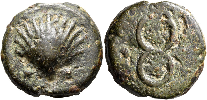 Anonymous, circa 280 BC. Aes Grave Sextans (Bronze, 36 mm, 60.23 g, 12 h), Sexta...