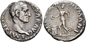 Galba, 68-69. Denarius (Silver, 17 mm, 3.16 g, 6 h), Rome, circa July 68-January 69. IMP SER [GALBA C]AESAR AVG Laureate head of Galba to right. Rev. ...