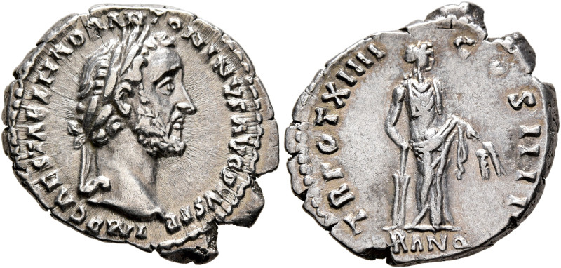 Antoninus Pius, 138-161. Denarius (Silver, 19 mm, 3.18 g, 6 h), Rome, 150-151. I...