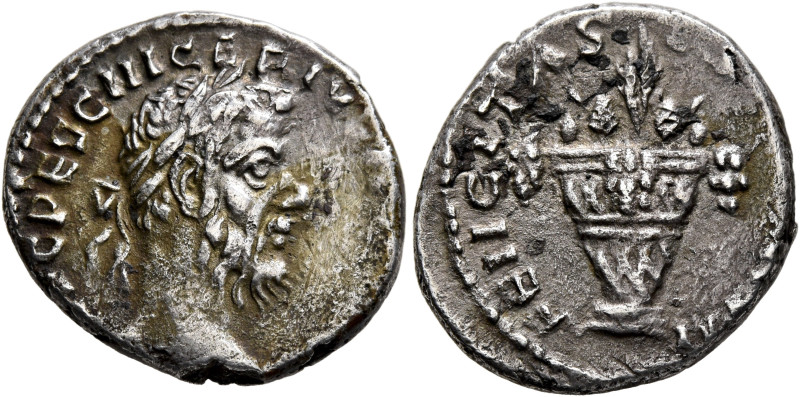 Pescennius Niger, 193-194. Denarius (Silver, 18 mm, 3.19 g, 7 h), Antiochia. IMP...