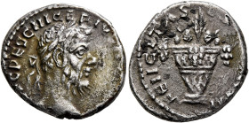 Pescennius Niger, 193-194. Denarius (Silver, 18 mm, 3.19 g, 7 h), Antiochia. IMP CAES C PESC NIGER IV[S AVG COS II] Laureate head of Pescennius Niger ...