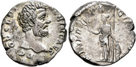 Clodius Albinus, as Caesar, 193-195. Denarius (Silver, 18 mm, 3.46 g, 6 h), Rome, 194-195. D CLOD SEPT ALBIN CAES Bare head of Clodius Albinus to righ...