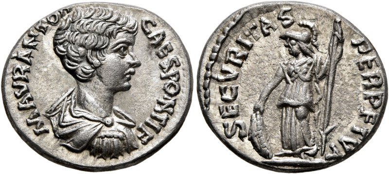 Caracalla, Caesar, 196-198. Denarius (Silver, 18 mm, 3.00 g, 12 h), Laodicea ad ...