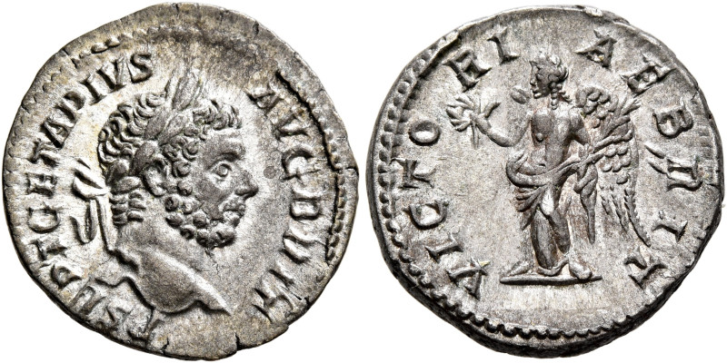 Geta, 209-211. Denarius (Silver, 18 mm, 3.04 g, 6 h), Rome, 210-211. P SEPT GETA...