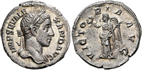 Severus Alexander, 222-235. Denarius (Silver, 19 mm, 3.07 g, 7 h), Rome, 231. IMP SEV ALEXAND AVG Laureate head of Severus Alexander to right, with sl...