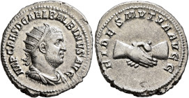 Balbinus, 238. Antoninianus (Silver, 23 mm, 5.82 g, 12 h), Rome, circa April-June 238. IMP CAES D CAEL BALBINVS AVG Radiate, draped and cuirassed bust...