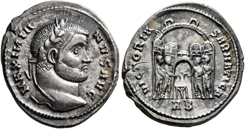 Maximianus, first reign, 286-305. Argenteus (Silver, 19 mm, 3.50 g, 6 h), Heracl...