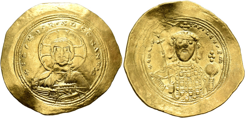 Constantine IX Monomachus, 1042-1055. Histamenon (Gold, 28 mm, 4.41 g, 6 h), Con...