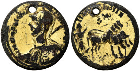 UNCERTAIN GERMANIC TRIBES, Aurum Barbarorum. Late 3rd-early 4th centuries. 'Aureus' (Subaeratus, 21 mm, 3.00 g, 12 h), 'Probus Group A'. Imitating Pro...