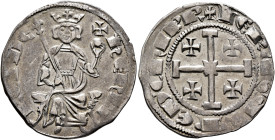 CRUSADERS. Lusignan Kingdom of Cyprus. Henry II, king of Cyprus & Jerusalem, 1285-1324. Gros (Silver, 26 mm, 4.59 g, 11 h), second reign, Nicosia (?),...