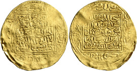 ISLAMIC, al-Maghreb (North Africa). Marinids. Abu Sa'id 'Uthman II, AH 710-731 / AD 1310-1331. Dinar (Gold, 31 mm, 4.54 g), Sijilmasa (Segilmesa), wit...