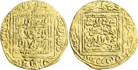 ISLAMIC, al-Maghreb (North Africa). Marinids. Abu Faris 'Abd al-'Aziz II, AH 796-799 / AD 1393-1397. Dinar (Gold, 27 mm, 3.95 g, 7 h), Hafsid type, Fa...