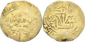 ISLAMIC, Persia (Post-Seljuk). Salghurids. Tekele, AH 570-594 / AD 1175-1198. Dinar (Electrum, 24 mm, 2.59 g, 5 h). Within a circle, ‘… / lā ilāha ill...
