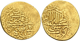 ISLAMIC, Persia (Post-Mongol). Safavids. Tahmasp I, AH 930-984 / AD 1524-1576. 1/2 Mithqal (Gold, 16 mm, 2.32 g, 9 h), fourth gold standard, Harat (He...