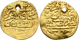 ISLAMIC, Ottoman Empire. Murad IV, AH 1032-1049 / AD 1623-1640. Sultani (Gold, 22 mm, 3.39 g, 12 h), Misr, AH 1032 = AD 1623. Within a circle, ‘sulṭān...