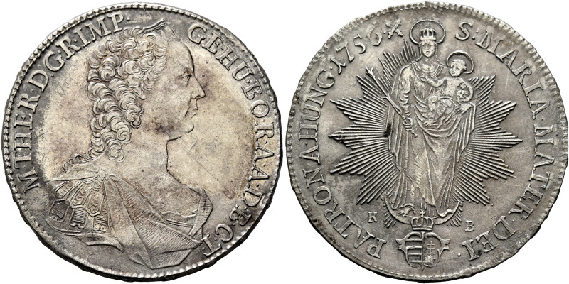 AUSTRIA. Holy Roman Empire. Maria Theresia, Empress, 1740-1780. Taler 1756 KB (S...