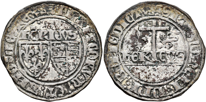 BRITISH, Lancaster. Henry VI, first reign, 1422-1461. Blanc aux écus (Silver, 28...