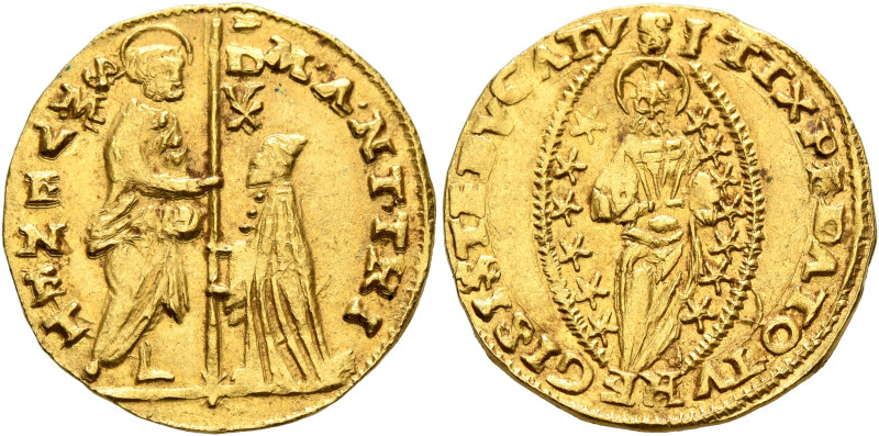 ITALY. Venezia (Venice). Marcantonio Trevisan, 1553-1554. Zecchino (Gold, 20 mm,...