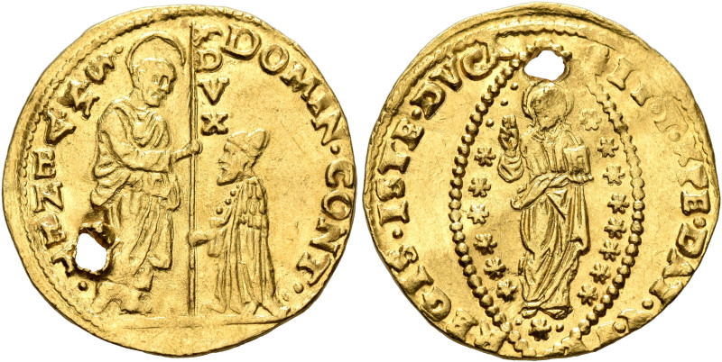 ITALY. Venezia (Venice). Domenico Contarini, 1659-1675. Zecchino (Gold, 21 mm, 3...