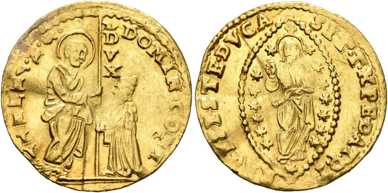 ITALY. Venezia (Venice). Domenico Contarini, 1659-1675. Zecchino (Gold, 22 mm, 3...