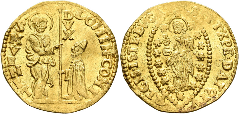 ITALY. Venezia (Venice). Domenico Contarini, 1659-1675. Zecchino (Gold, 22 mm, 3...