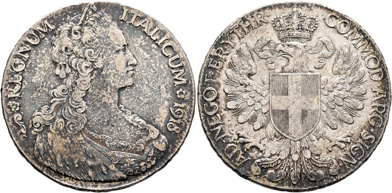 ITALY. Regno d'Italia. Vittorio Emanuele III, 1900-1946. Tallero 1918 R (Silver,...