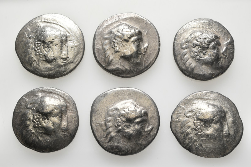 A lot containing 6 silver coins. All: Celtic. Tetradrachms. Fine to very fine. L...
