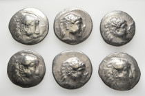 A lot containing 6 silver coins. All: Celtic. Tetradrachms. Fine to very fine. LOT SOLD AS IS, NO RETURNS. 6 coins in lot.


From a European collec...