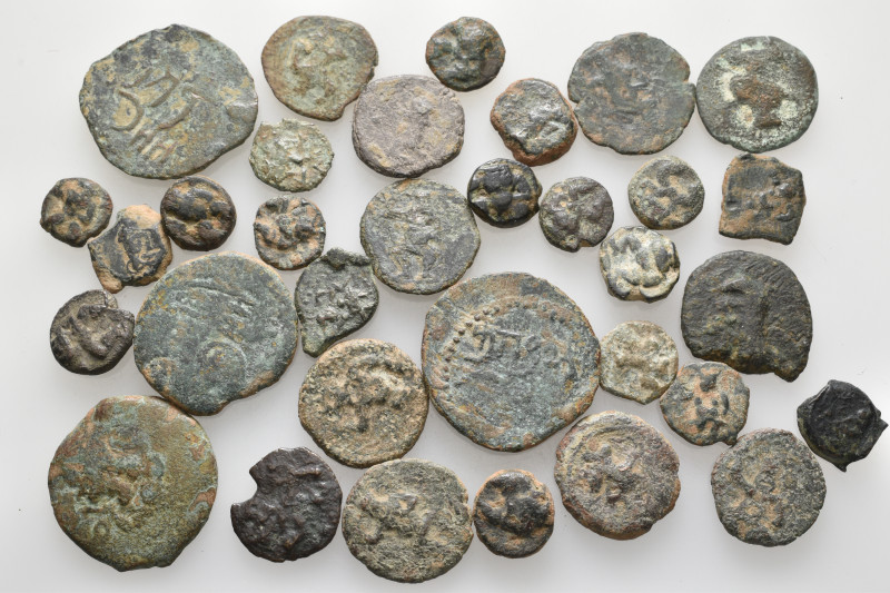 A lot containing 33 bronze coins. All: Ebusus (Ibiza). Fair to fine. LOT SOLD AS...