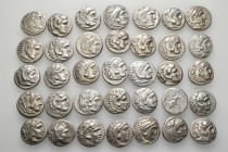 A lot containing 35 silver coins. All: Alexander III 'the Great' and his successors. Drachms. Fine to good very fine. LOT SOLD AS IS, NO RETURNS. 35 c...
