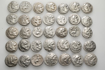 A lot containing 35 silver coins. All: Alexander III 'the Great' and his successors. Drachms. Fine to good very fine. LOT SOLD AS IS, NO RETURNS. 35 c...