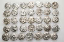 A lot containing 35 silver coins. All: Alexander III 'the Great' and his successors. Drachms. Fine to good very fine. LOT SOLD AS IS, NO RETURNS. 35 c...