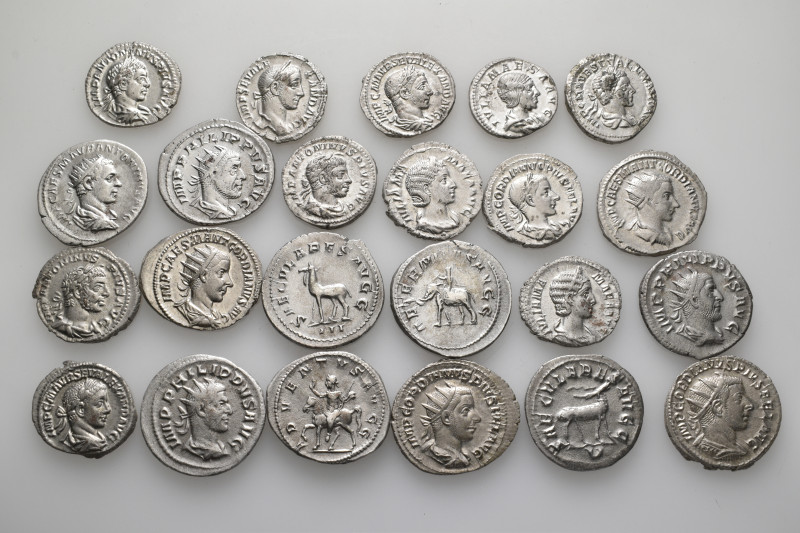 A lot containing 23 silver coins. All: Roman Imperial. Very fine to extremely fi...