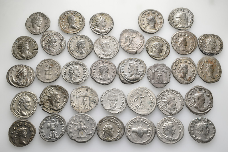 A lot containing 35 silver coins. All: Roman Imperial. Antoniniani. About very f...