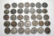 A lot containing 35 silver coins. All: Roman Imperial. Gallienus Antoniniani. Fine to very fine. LOT SOLD AS IS, NO RETURNS. 35 coins in lot.


Fro...