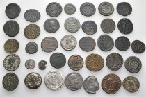A lot containing 37 silver and bronze coins. All: Constantine I and his family. Siliquae and Folles. Fine to very fine. LOT SOLD AS IS, NO RETURNS. 37...
