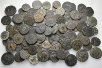 A lot containing 85 bronze coins. All: Roman Imperial. Fine to very fine. LOT SOLD AS IS, NO RETURNS. 85 coins in lot.


From a European collection...