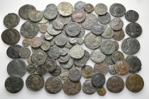 A lot containing 90 bronze coins. All: Roman Imperial. Folles. Fine to very fine. LOT SOLD AS IS, NO RETURNS. 90 coins in lot.


From the collectio...