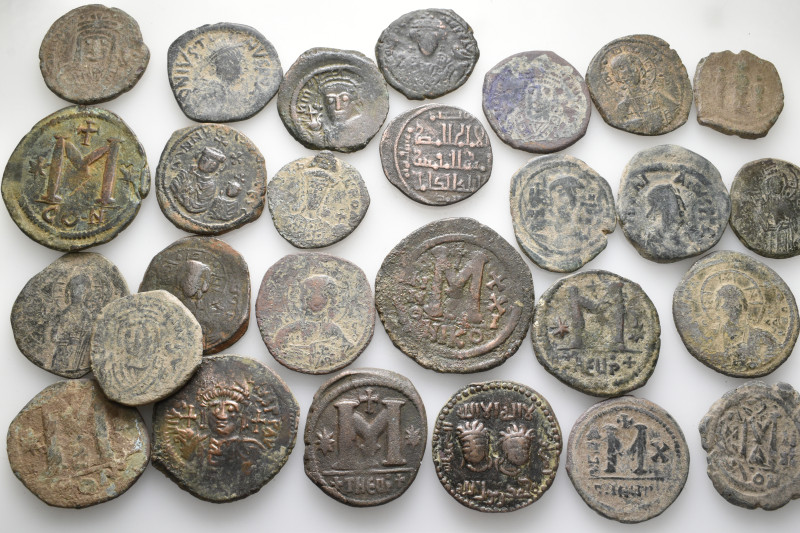 A lot containing 27 bronze coins. All: Byzantine. Fair to about very fine. LOT S...