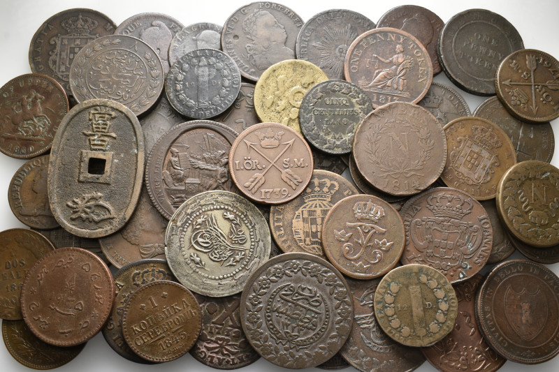 A lot containing 51 bronze coins. All: World. Fine to good very fine. LOT SOLD A...