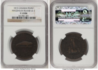 Magdalen Island Penny Token 1815 Fine 12 Brown NGC, KM-Tn1. HID09801242017 © 2024 Heritage Auctions | All Rights Reserved