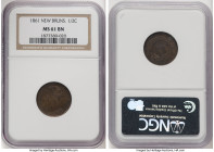 New Brunswick. Victoria 1/2 Cent 1861 MS61 Brown NGC, London mint, KM5. HID09801242017 © 2024 Heritage Auctions | All Rights Reserved